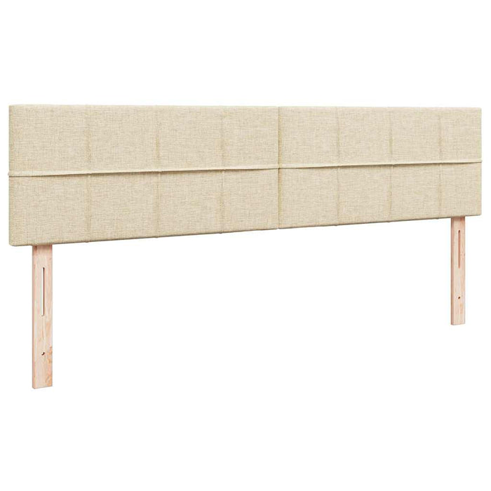 Cadru de pat otoman cu saltea crem 200x200 cm stofa - WALTI WALTI
