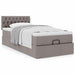 Cadru de pat otoman cu saltea Taupe 80x200cm Material - WALTI WALTI