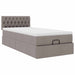 Cadru de pat otoman cu saltea Taupe 80x200cm Material - WALTI WALTI
