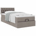 Cadru de pat otoman cu saltea Taupe 90x190cm Material - WALTI WALTI