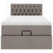 Cadru de pat otoman cu saltea Taupe 90x190cm Material - WALTI WALTI