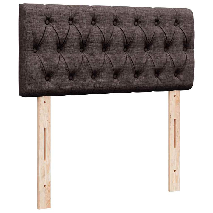 Pat otoman cu saltea țesătură maro închis 90x200 cm - WALTI WALTI