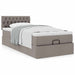 Pat otoman cu saltea Taupe 90x200 cm Stofa - WALTI WALTI
