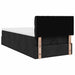 Pat otoman cu saltea negru 100x200 cm stofa - WALTI WALTI