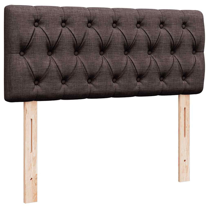 Cadru de pat otoman cu saltea țesătură maro închis 120x190 cm - WALTI WALTI
