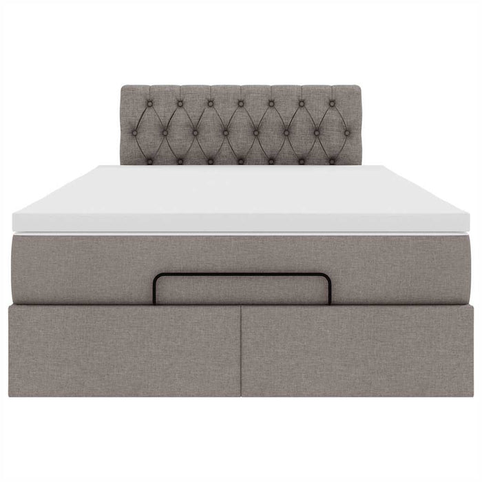 Cadru de pat otoman cu saltea Taupe 120x190 cm Material - WALTI WALTI