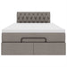 Cadru de pat otoman cu saltea Taupe 120x190 cm Material - WALTI WALTI