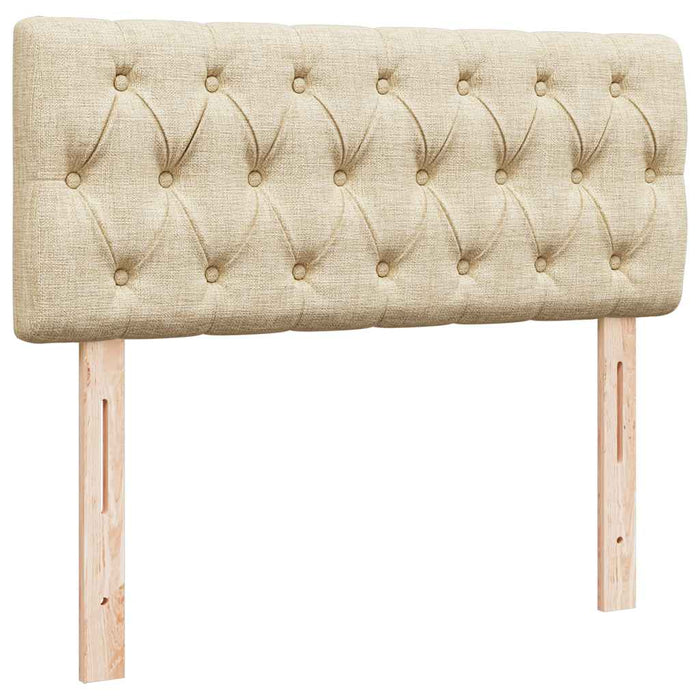 Cadru de pat otoman cu saltea crem 120x190cm stofa - WALTI WALTI