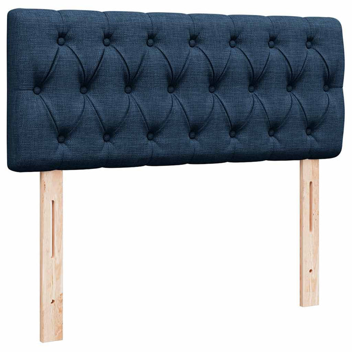 Cadru de pat otoman cu saltea 120x190 cm țesătură albastră - WALTI WALTI