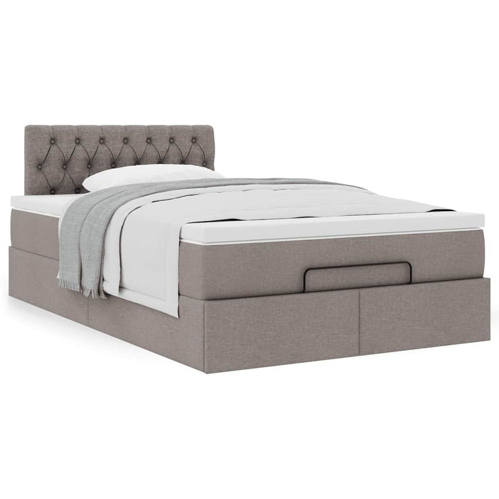 Cadru de pat otoman cu saltea Taupe 120x200cm Material - WALTI WALTI
