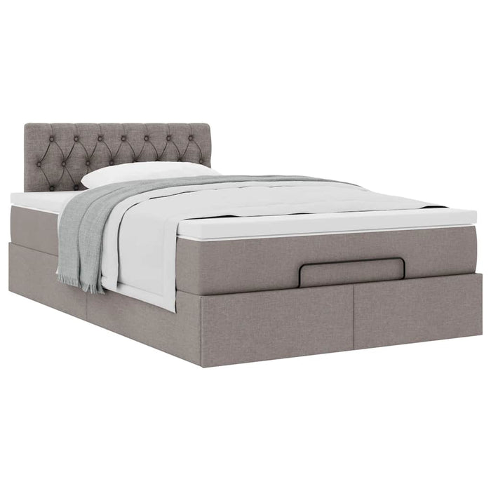 Cadru de pat otoman cu saltea Taupe 120x200cm Material - WALTI WALTI