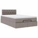 Cadru de pat otoman cu saltea Taupe 120x200cm Material - WALTI WALTI