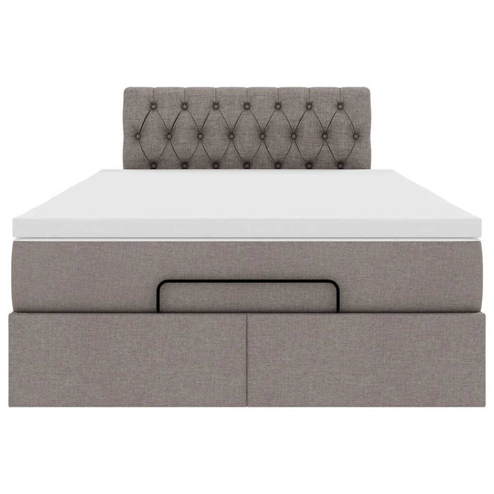 Cadru de pat otoman cu saltea Taupe 120x200cm Material - WALTI WALTI