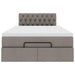 Cadru de pat otoman cu saltea Taupe 120x200cm Material - WALTI WALTI