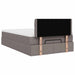 Cadru de pat otoman cu saltea Taupe 120x200cm Material - WALTI WALTI