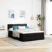 Pat otoman cu saltea negru 140x190 cm stofa - WALTI WALTI