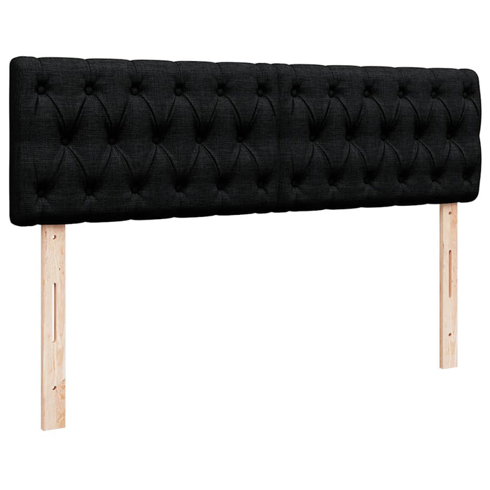 Pat otoman cu saltea negru 140x190 cm stofa - WALTI WALTI