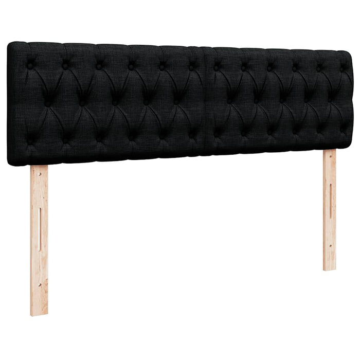 Pat otoman cu saltea negru 140x200 cm stofa - WALTI WALTI