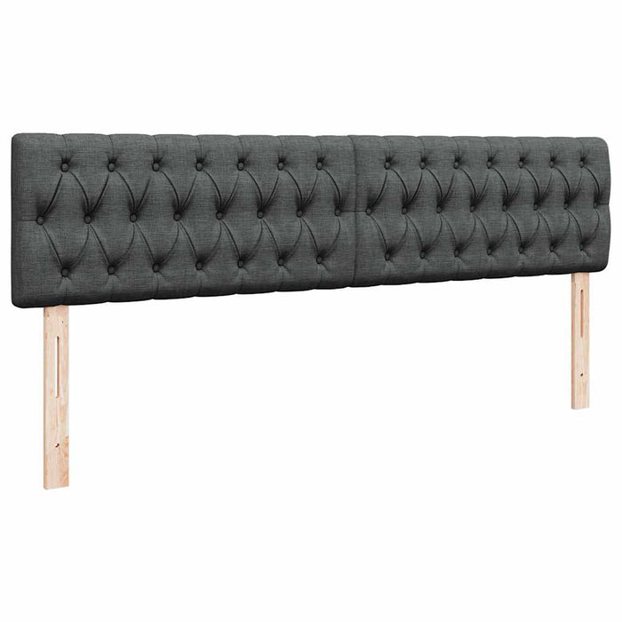 Cadru pat otoman cu saltea țesătură gri închis 160x200 cm - WALTI WALTI