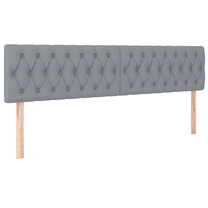 Cadru pat otoman cu saltea țesătură gri deschis 180x200cm - WALTI WALTI