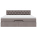 Cadru de pat otoman cu saltea Taupe 180x200cm Material - WALTI WALTI