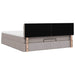 Cadru de pat otoman cu saltea Taupe 180x200cm Material - WALTI WALTI