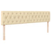 Cadru de pat otoman cu saltea crem 200x200 cm stofa - WALTI WALTI