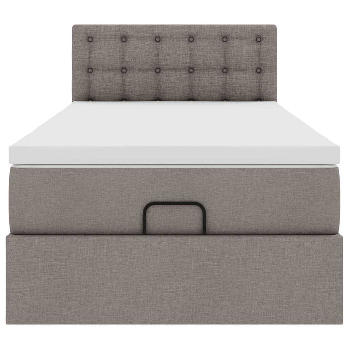 Cadru de pat otoman cu saltea Taupe 90x190cm Material - WALTI WALTI