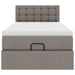 Cadru de pat otoman cu saltea Taupe 90x190cm Material - WALTI WALTI