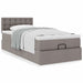Pat otoman cu saltea Taupe 90x200 cm Stofa - WALTI WALTI