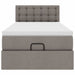 Pat otoman cu saltea Taupe 90x200 cm Stofa - WALTI WALTI