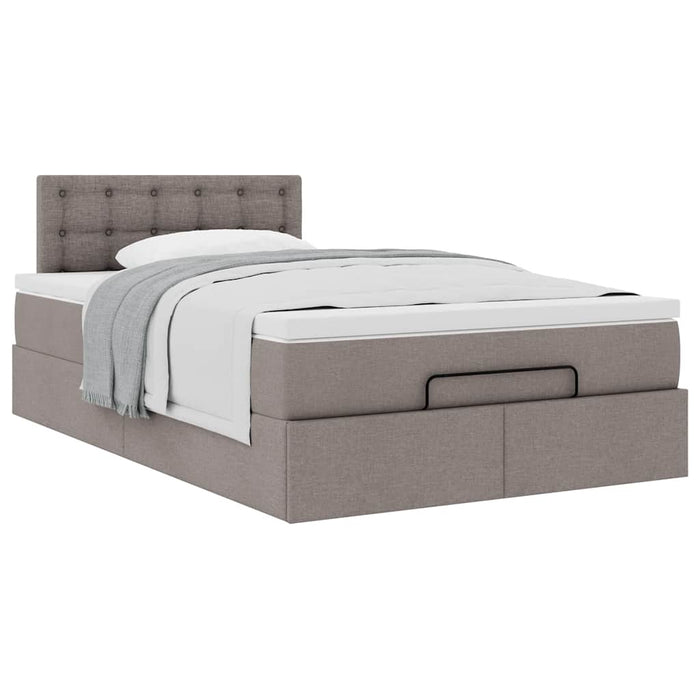 Cadru de pat otoman cu saltea Taupe 120x190 cm Material - WALTI WALTI