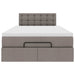 Cadru de pat otoman cu saltea Taupe 120x190 cm Material - WALTI WALTI