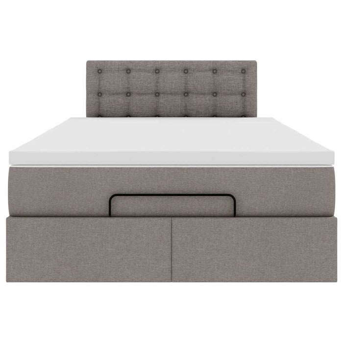 Cadru de pat otoman cu saltea Taupe 120x200cm Material - WALTI WALTI