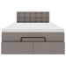 Cadru de pat otoman cu saltea Taupe 120x200cm Material - WALTI WALTI