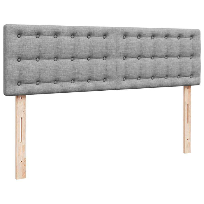 Pat otoman cu saltea țesătură gri deschis 140x190 cm - WALTI WALTI