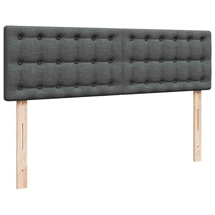 Pat otoman cu saltea țesătură gri închis 140x190 cm - WALTI WALTI