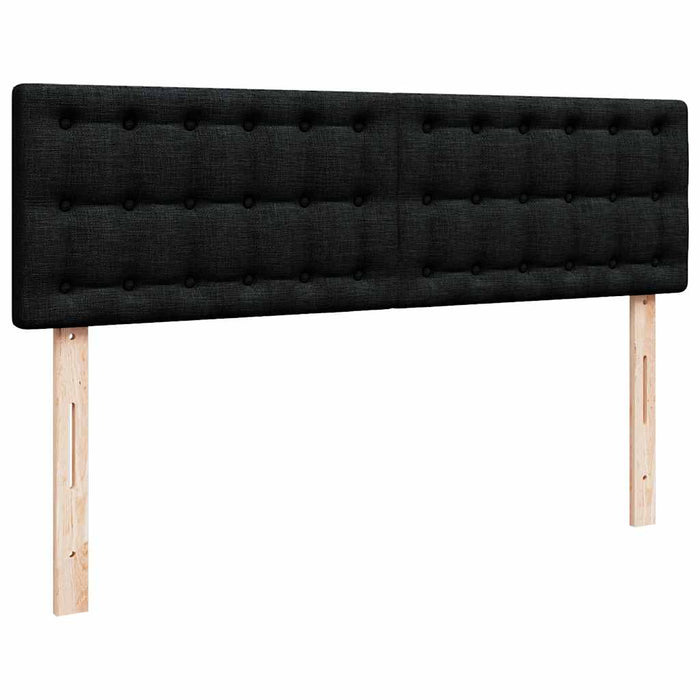 Pat otoman cu saltea negru 140x190 cm stofa - WALTI WALTI