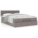 Pat otoman cu saltea Taupe 140x190 cm Stofa - WALTI WALTI