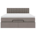 Pat otoman cu saltea Taupe 140x190 cm Stofa - WALTI WALTI