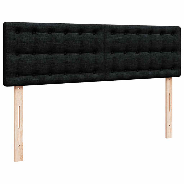 Pat otoman cu saltea negru 140x200 cm stofa - WALTI WALTI