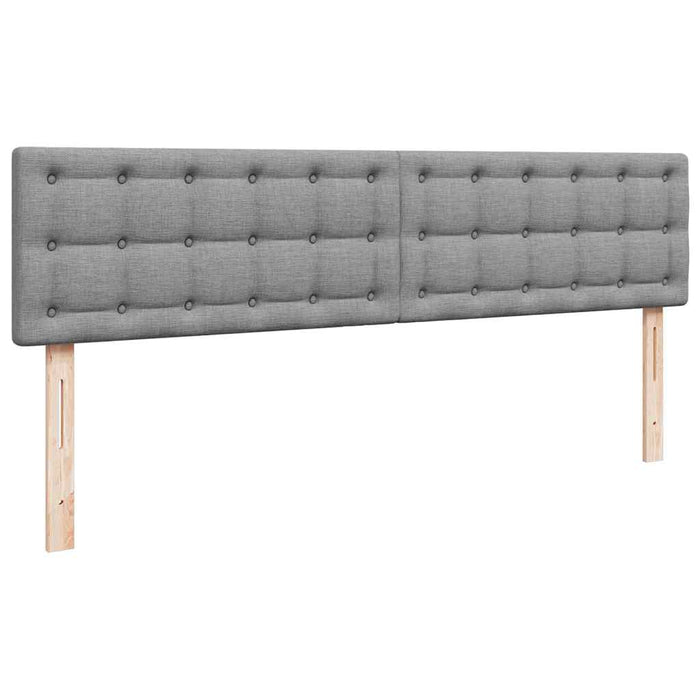 Cadru pat otoman cu saltea țesătură gri deschis 180x200cm - WALTI WALTI