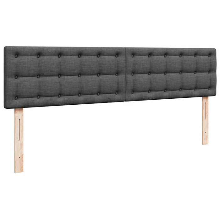 Cadru pat otoman cu saltea țesătură gri închis 180x200 cm - WALTI WALTI