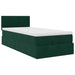 Cadru de pat otoman cu saltea catifea verde închis 90x200cm - WALTI WALTI