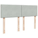 Cadru de pat otoman cu saltea Gri deschis 140x190cm catifea - WALTI WALTI