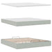 Cadru de pat otoman cu saltea Gri deschis 160x200cm catifea - WALTI WALTI