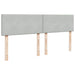Cadru de pat otoman cu saltea Gri deschis 180x200cm catifea - WALTI WALTI