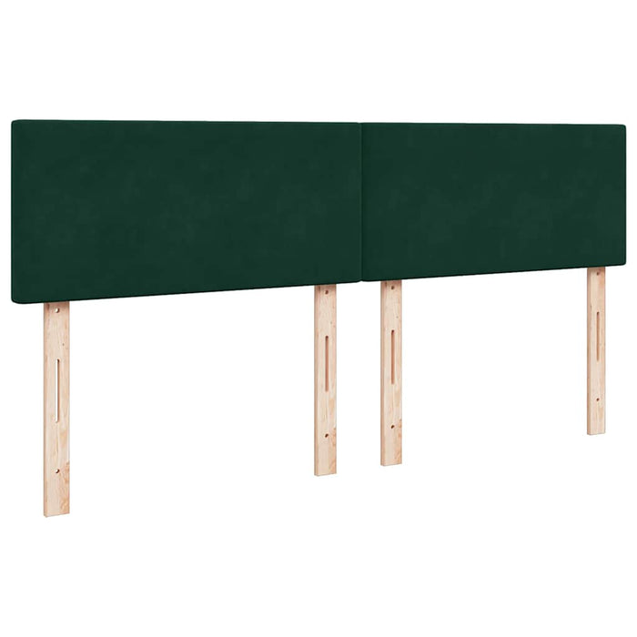 Cadru de pat otoman cu saltea verde închis 180x200cm catifea - WALTI WALTI