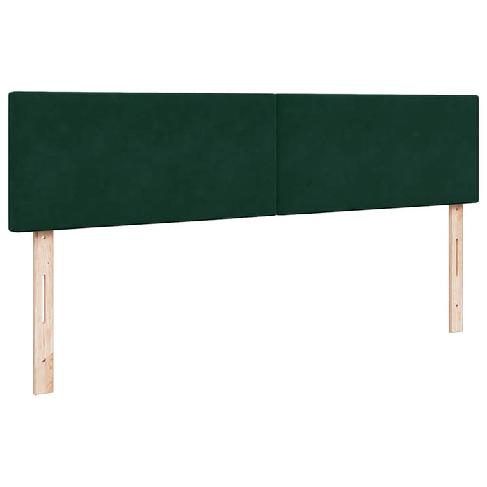 Cadru pat otoman cu saltea verde închis 200x200 cm catifea - WALTI WALTI