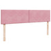 Cadru de pat otoman cu saltea roz 200x200 cm catifea - WALTI WALTI